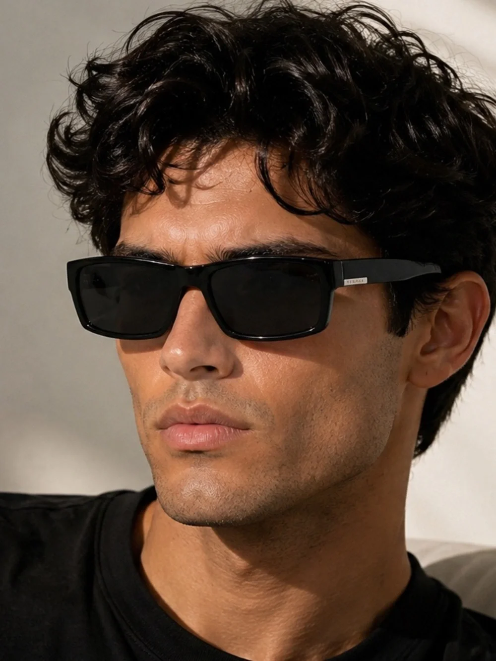 Prada SPR 08G 1AB-1A1 Black Shield Sunglasses – Made in Italy